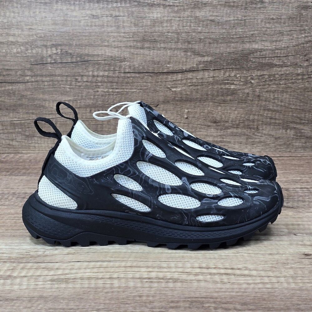 Merrell Hydro Runner Women’s Size 7.5 Black White Slip On Shoes J004718